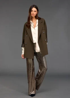 Pantalons-Lauren Vidal PANTALON STYLE PAILLETTES SANTA Gold