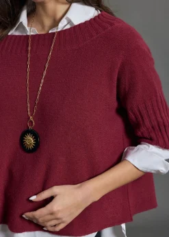 Pulls & Gilets-Lauren Vidal PULL ENCOLURE BATEAU VINCI Grenade