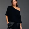 Pulls & Gilets-Lauren Vidal Pull encolure bateau Vinci Noir