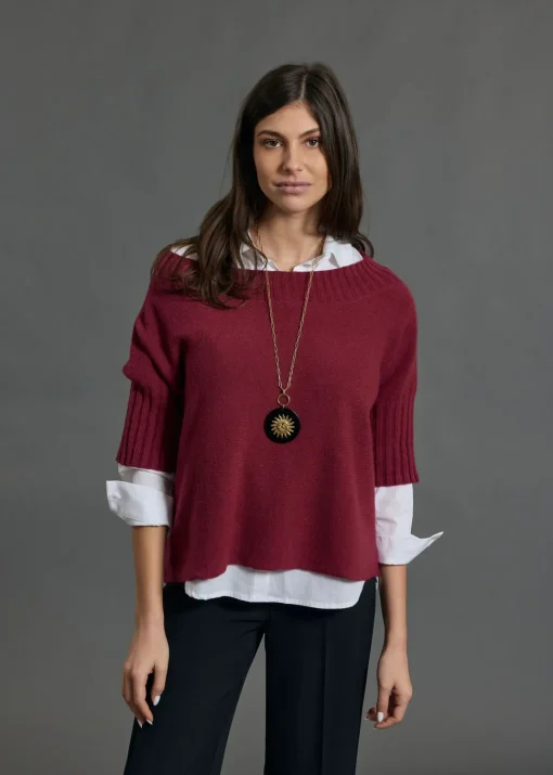 Pulls & Gilets-Lauren Vidal PULL ENCOLURE BATEAU VINCI Grenade