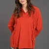 Pulls & Gilets-Lauren Vidal Pull Frangé en laine Naomi Paprika