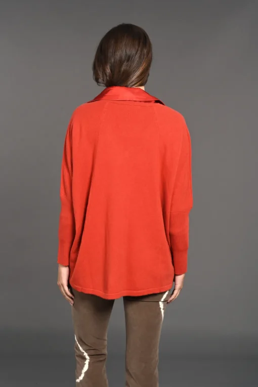 Pulls & Gilets-Lauren Vidal Pull Frangé en laine Naomi Paprika