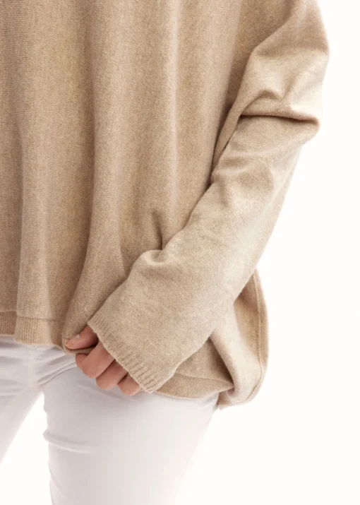 Pulls & Gilets-Lauren Vidal Pull oversize col V Ble