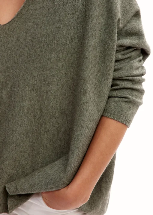 Pulls & Gilets-Lauren Vidal Pull oversize col V Vertchine
