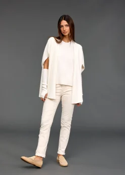 Pulls & Gilets-Lauren Vidal Pull sans manches Marcia Ecru