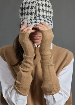 Pulls & Gilets-Lauren Vidal Pull sans manches Marcia Camel