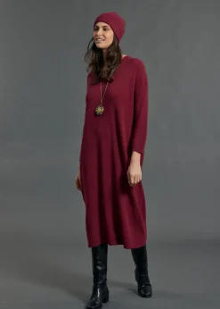 Robes & Jupes-Lauren Vidal ROBE AMPLE EN MAILLE NOUNE Grenade