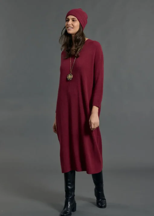 Robes & Jupes-Lauren Vidal ROBE AMPLE EN MAILLE NOUNE Grenade