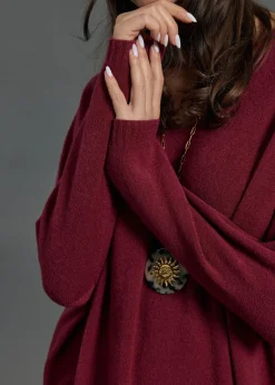 Robes & Jupes-Lauren Vidal ROBE AMPLE EN MAILLE NOUNE Grenade