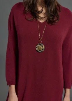 Robes & Jupes-Lauren Vidal ROBE AMPLE EN MAILLE NOUNE Grenade