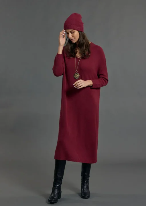 Robes & Jupes-Lauren Vidal ROBE AMPLE EN MAILLE NOUNE Grenade