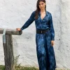 Robes & Jupes-Lauren Vidal ROBE LONGUE IMPRIMÉE JAWEN Lune