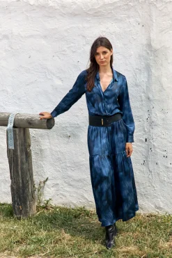 Robes & Jupes-Lauren Vidal ROBE LONGUE IMPRIMÉE JAWEN Lune