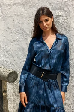 Robes & Jupes-Lauren Vidal ROBE LONGUE IMPRIMÉE JAWEN Lune