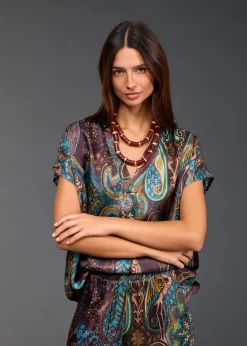 Tops-Lauren Vidal TOP IMPRIMÉ BAFFI Lutetia