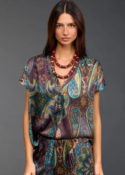 Tops-Lauren Vidal TOP IMPRIMÉ BAFFI Lutetia