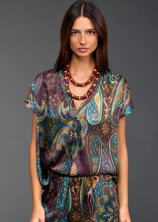 Tops-Lauren Vidal TOP IMPRIMÉ BAFFI Lutetia
