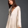 Chemises & Blouses-Lauren Vidal TOP ÉVASÉ CLEM Creme