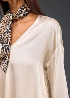 Chemises & Blouses-Lauren Vidal TOP ÉVASÉ CLEM Creme
