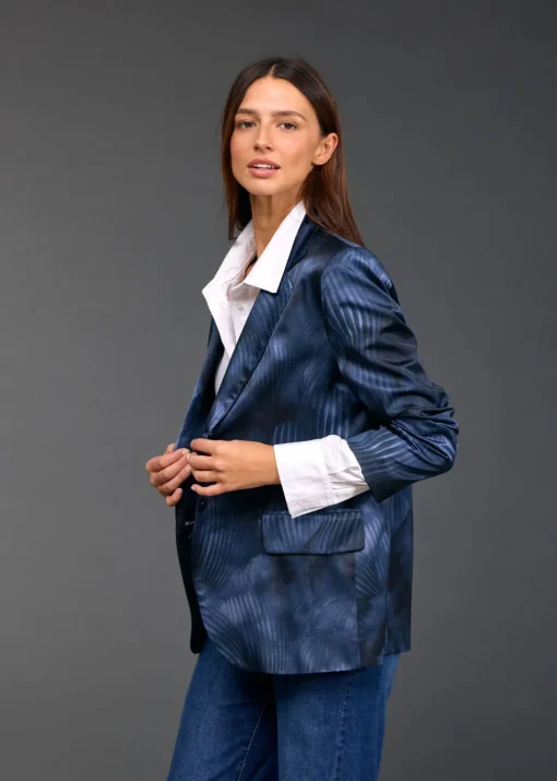 Vestes & Manteaux-Lauren Vidal VESTE BLAZER IMPRIMÉ TESS Lune