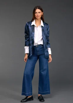 Vestes & Manteaux-Lauren Vidal VESTE BLAZER IMPRIMÉ TESS Lune