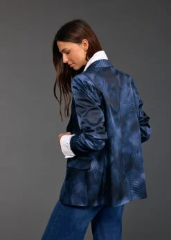 Vestes & Manteaux-Lauren Vidal VESTE BLAZER IMPRIMÉ TESS Lune