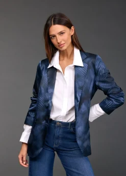 Vestes & Manteaux-Lauren Vidal VESTE BLAZER IMPRIMÉ TESS Lune