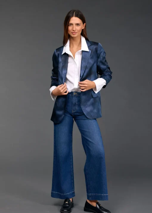 Vestes & Manteaux-Lauren Vidal VESTE BLAZER IMPRIMÉ TESS Lune