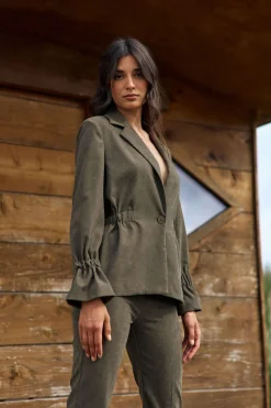 Vestes & Manteaux-Lauren Vidal VESTE BLAZER VASTO Bronze