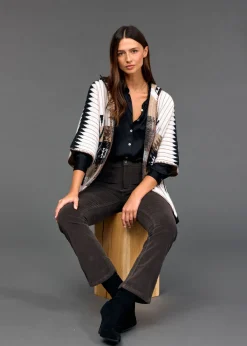 Pulls & Gilets | Vestes & Manteaux-Lauren Vidal Veste cape jacquard Robbie Aztec